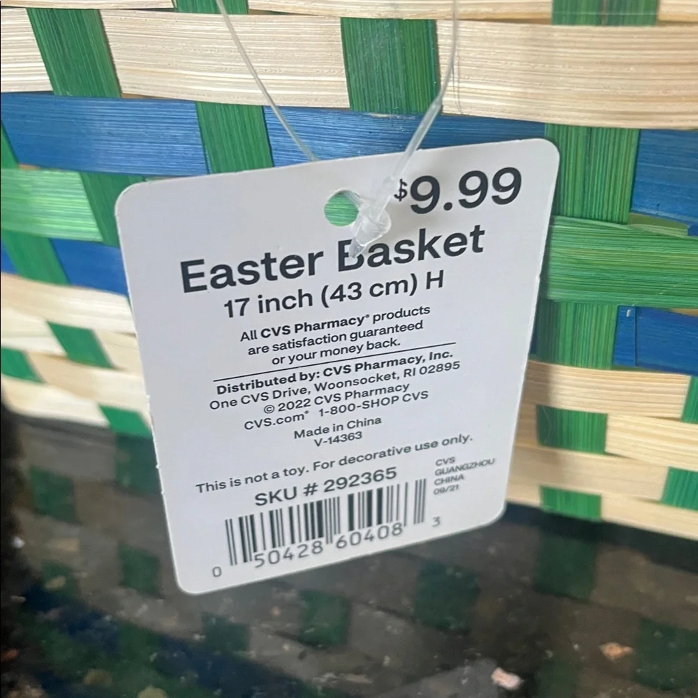 ♥️3 Large Woven Square Cottondale Easter Baskets Set - Picture 3 of 7